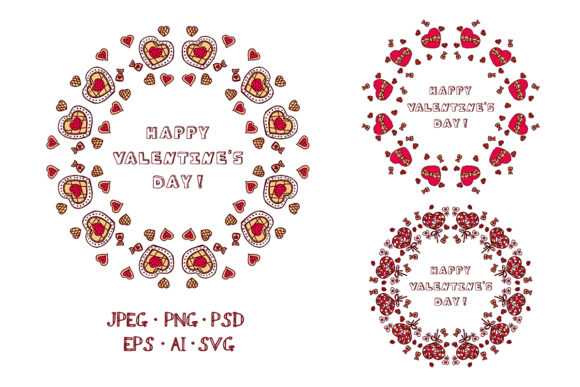 3 Valentine Wreaths