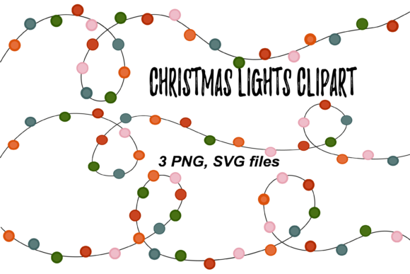 Christmas Lights Svg Png Clipart