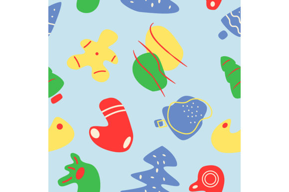 Festive Winter Season Seamless Pattern