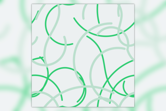 Green Curved Lines Seamless Pattern Graphics