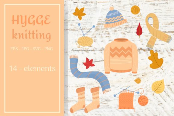 Hygge Knitting Collection Graphics