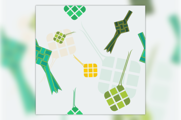 Indonesian Ketupat Seamless Pattern: Graphics & Patterns for Branding