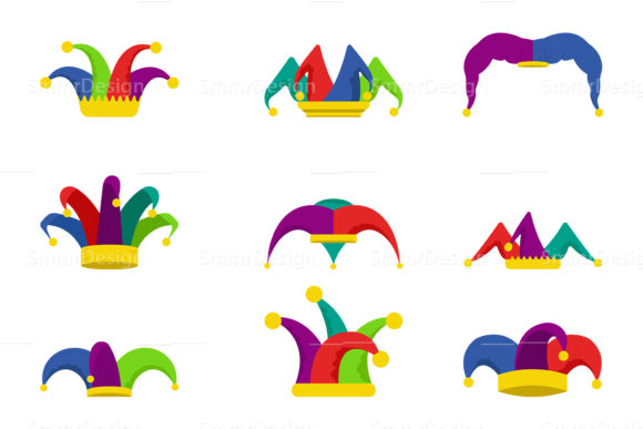 Jester Hat Graphics for Decorative Elements
