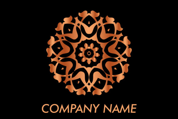 Logo Ornament Rose Gold Color Graphics