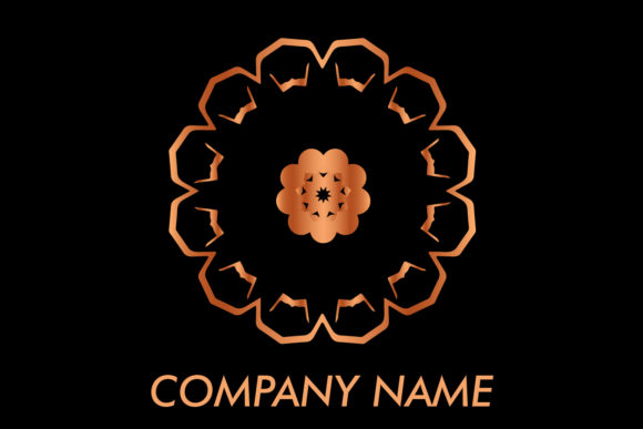Logo Ornament Rose Gold Graphics