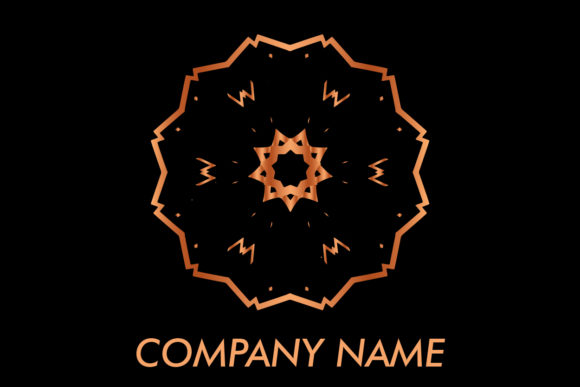 Logo Ornament Rose Gold Vector Graphics