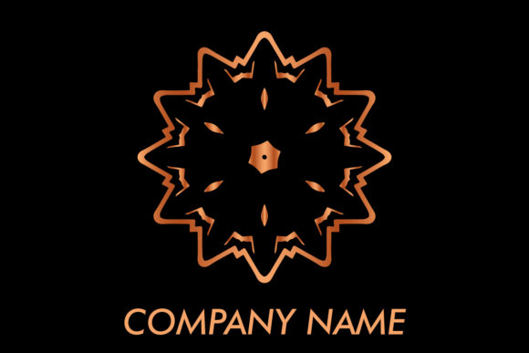 Logos Ornament Rose Gold Color Graphics