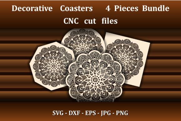 Mandala Coasters for Laser Cutting