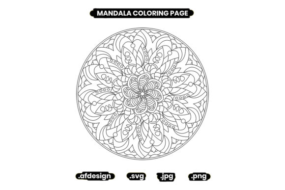 Mandala Design for Coloring and Other