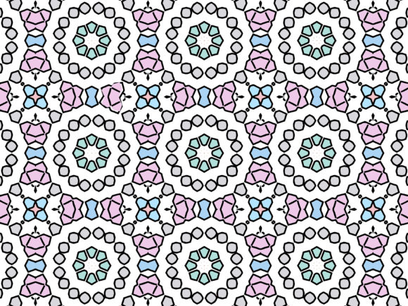 Seamless Pattern Colorful Ornament Graphics and Patterns