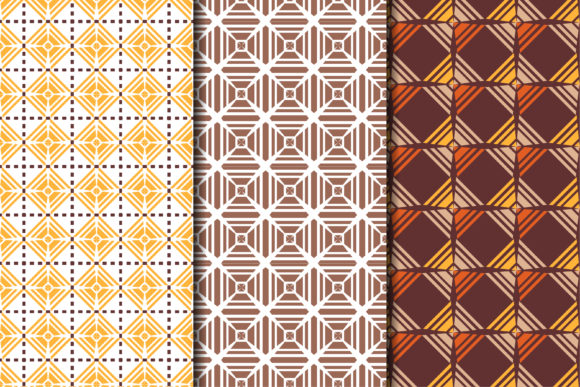 Square Pyramid Pattern Flat Color Graphics