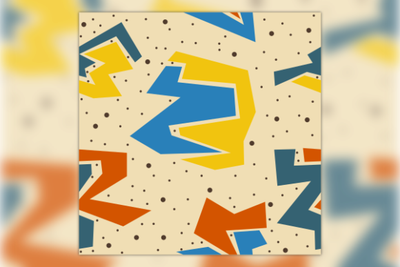 Weird Shapes with Dots Seamless Pattern