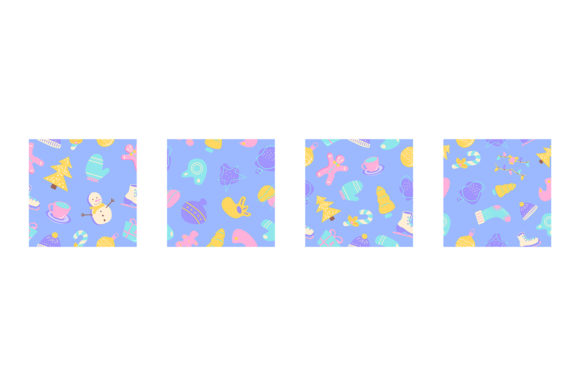 Winter Season Holidays Seamless Pattern Graphics